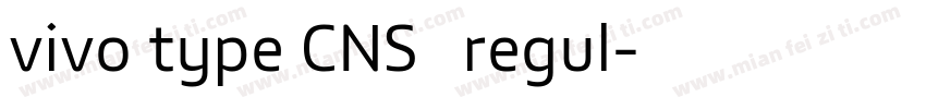 vivo type CNS简 regul字体转换